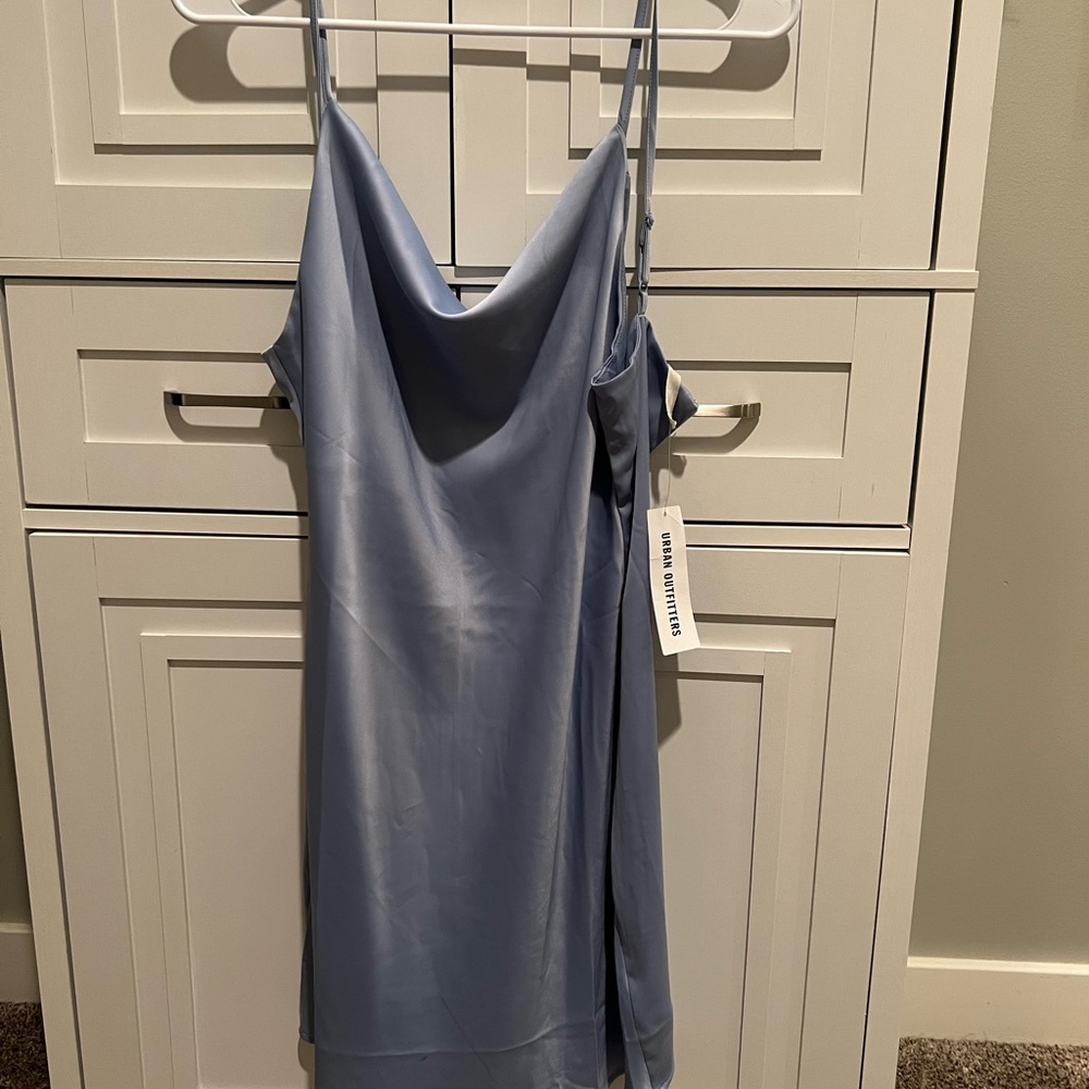 Elegant Blue Slip Dress from Urban Outfitters